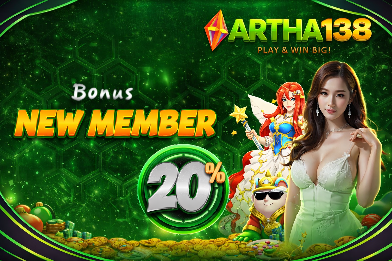 BONUS NEW MEMBER 20%